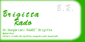 brigitta rado business card